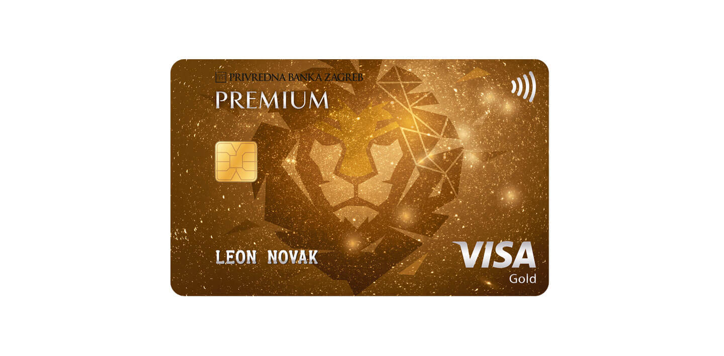 Premium Visa Gold vezana uz tekući račun u Privrednoj banci Zagreb d.d. – osnovna kartica