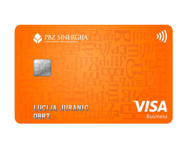 Visa kartica za obrtnike, bez PBZ SinerGO paketa